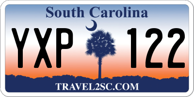 SC license plate YXP122