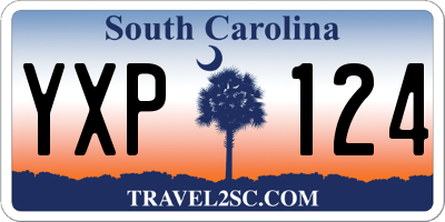 SC license plate YXP124