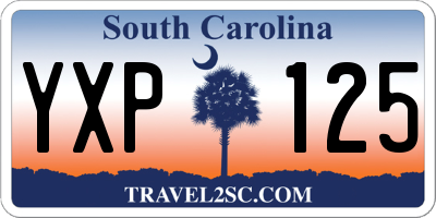 SC license plate YXP125