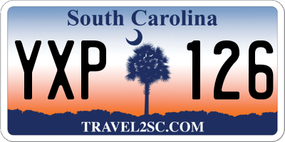 SC license plate YXP126