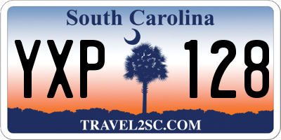 SC license plate YXP128