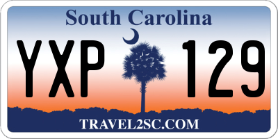 SC license plate YXP129