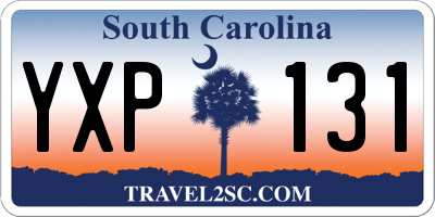 SC license plate YXP131