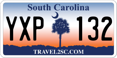 SC license plate YXP132