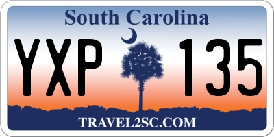SC license plate YXP135