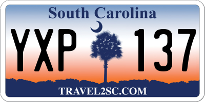 SC license plate YXP137