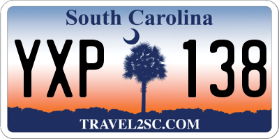 SC license plate YXP138