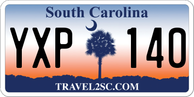 SC license plate YXP140