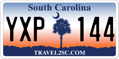 SC license plate YXP144