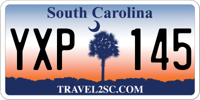 SC license plate YXP145