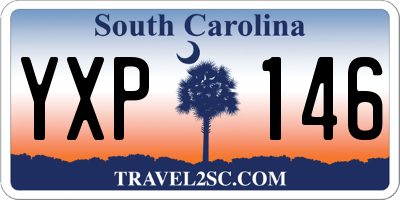 SC license plate YXP146