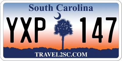 SC license plate YXP147