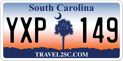 SC license plate YXP149