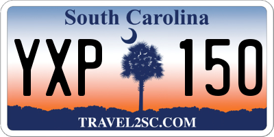 SC license plate YXP150