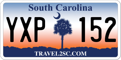 SC license plate YXP152