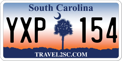 SC license plate YXP154