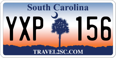 SC license plate YXP156