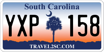 SC license plate YXP158