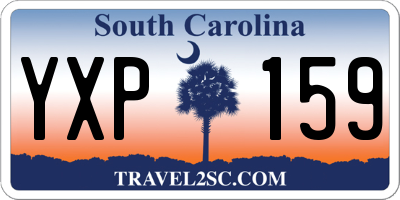 SC license plate YXP159