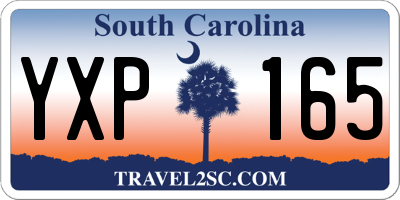 SC license plate YXP165