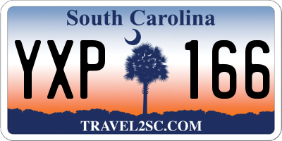 SC license plate YXP166