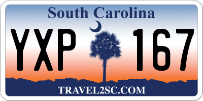 SC license plate YXP167