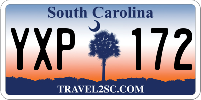 SC license plate YXP172