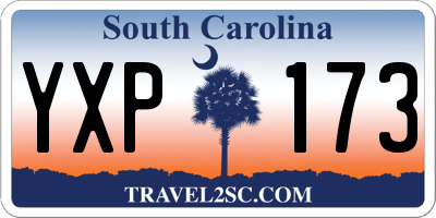 SC license plate YXP173