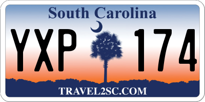 SC license plate YXP174