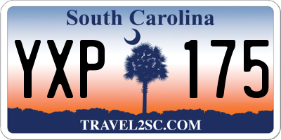 SC license plate YXP175