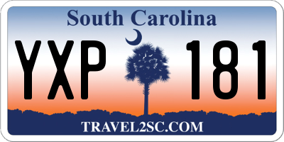 SC license plate YXP181