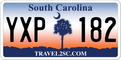 SC license plate YXP182