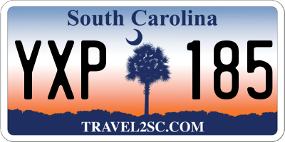SC license plate YXP185