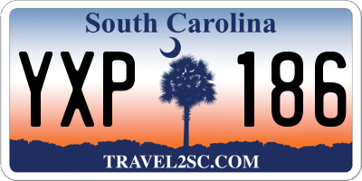 SC license plate YXP186