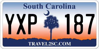 SC license plate YXP187