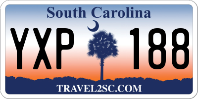 SC license plate YXP188