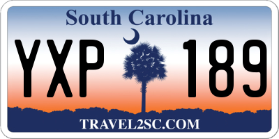 SC license plate YXP189