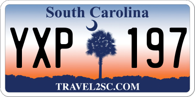 SC license plate YXP197