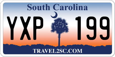 SC license plate YXP199