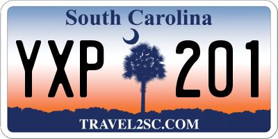 SC license plate YXP201