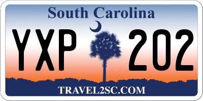 SC license plate YXP202
