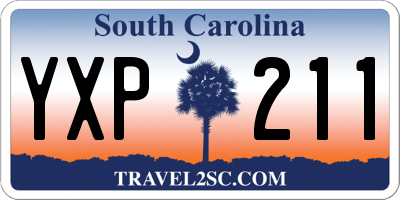 SC license plate YXP211