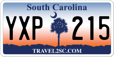 SC license plate YXP215