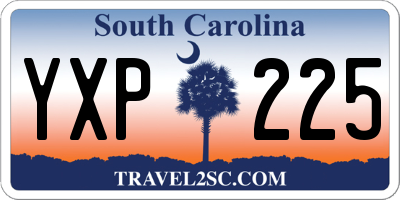 SC license plate YXP225