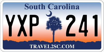 SC license plate YXP241