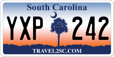 SC license plate YXP242