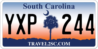SC license plate YXP244