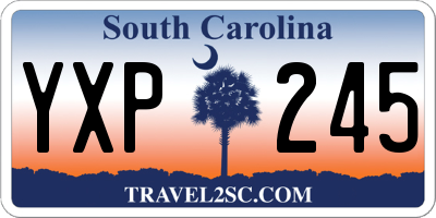 SC license plate YXP245