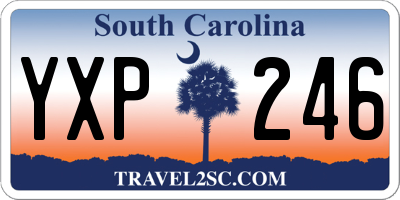 SC license plate YXP246