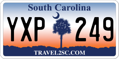 SC license plate YXP249